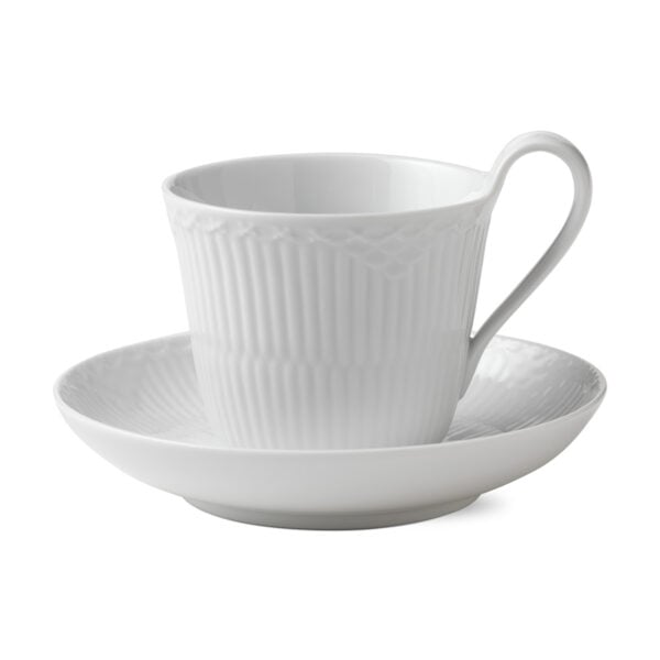 RoyalCopenhagen-1017278-WHITE-FLUTED-HL-CUP-&-SAUCER-24CL-1200x1200-100KB Royal Copenhagen White Fluted Half Lace Cup and Saucer | Kneen & Co