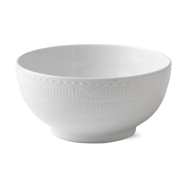 RoyalCopenhagen-1017290-WHITE-FLUTED-HL-BOWL-310CL-1200x1200-100KB Royal Copenhagen White Fluted Half Lace Large Serving Bowl | Kneen & Co