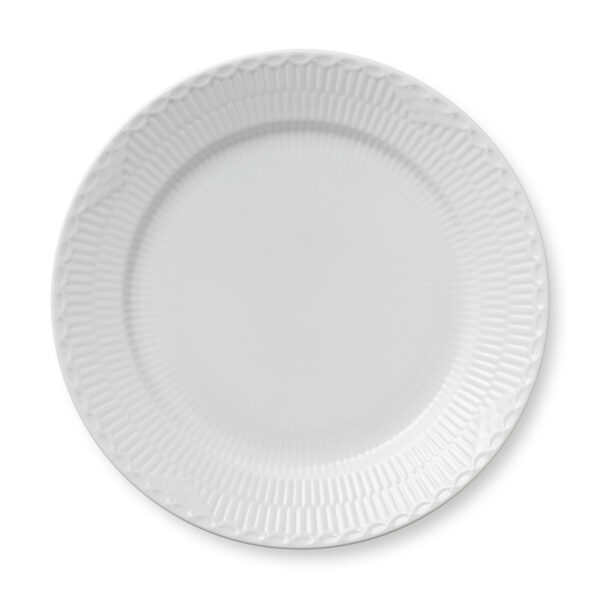 RoyalCopenhagen-1017296-WHITE-FLUTED-HL-PLATE-27CM-1200x1200-100KB Royal Copenhagen White Fluted Half Lace Dinner Plate | Kneen & Co