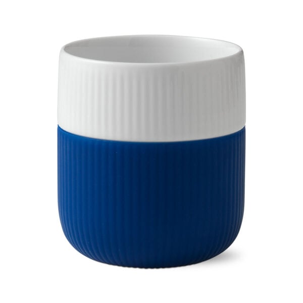 Royal Copenhagen Fluted Contrast Mega Blue Mug | Kneen & Co