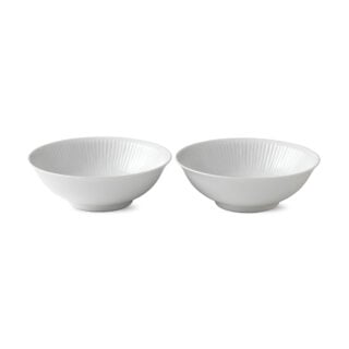 Royal Copenhagen White Fluted Small Serving Bowls – Set of 2 | Kneen & Co
