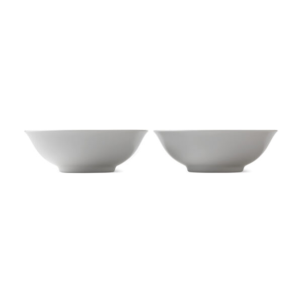 RoyalCopenhagen-1017378-WHITE-FLUTED-BOWL-35CL-2PC-05-1200x1200-100KB Royal Copenhagen White Fluted Small Serving Bowls – Set of 2 shown on table | Kneen & Co