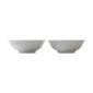 Royal Copenhagen White Fluted Small Serving Bowls – Set of 2 shown on table | Kneen & Co