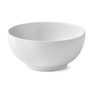 Royal Copenhagen White Fluted Serving Bowl | Kneen & Co