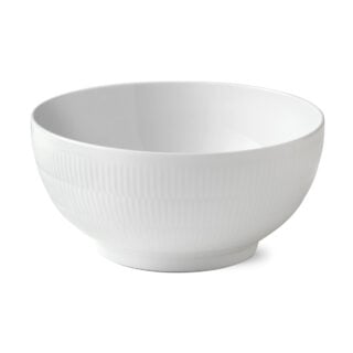 Royal Copenhagen White Fluted Serving Bowl | Kneen & Co