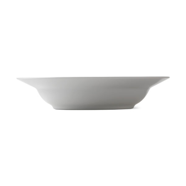 RoyalCopenhagen-1017400-WHITE-FLUTED-PLATE-DEEP-21CM-04-1200x1200-100KB Royal Copenhagen White Fluted Deep Plate shown on table | Kneen & Co