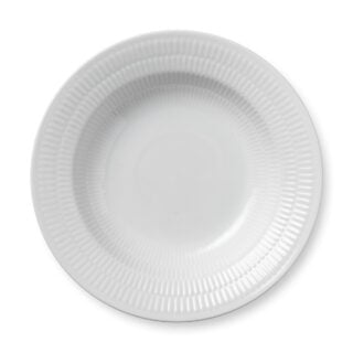 Royal Copenhagen White Fluted Deep Plate | Kneen & Co