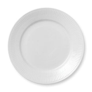 Royal Copenhagen White Fluted Lunch Plate | Kneen & Co