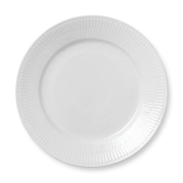 RoyalCopenhagen-1017403-WHITE-FLUTED-PLATE-22CM-1200x1200-100KB Royal Copenhagen White Fluted Lunch Plate | Kneen & Co