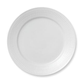 Royal Copenhagen White Fluted Dinner Plate | Kneen & Co