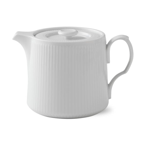 RoyalCopenhagen-1020509-WHITE-FLUTED-TEAPOT-550-600ML-1200x1200-100KB Royal Copenhagen White Fluted Medium Teapot | Kneen & Co
