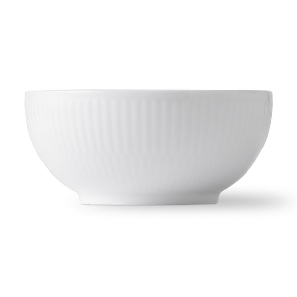 RoyalCopenhagen-1055287-White-Fluted-Bowl-24cl-02-1-1200x1200-100KB Royal Copenhagen White Fluted Small Cereal Bowl shown on table | Kneen & Co