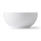 Royal Copenhagen White Fluted Small Cereal Bowl shown on table | Kneen & Co
