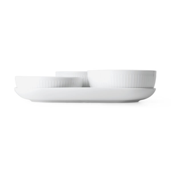 RoyalCopenhagen-1068623-White-Fluted-Serving-Set-4PC-1-1200x1200-100KB Royal Copenhagen White Fluted Serving Set shown on table | Kneen & Co