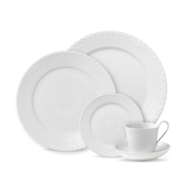 Royal Copenhagen White Fluted Half Lace | Kneen & Co