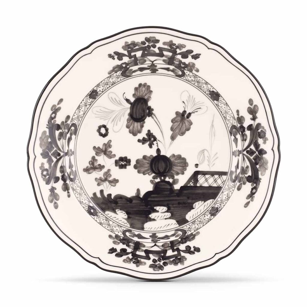 Ginori 1735 Oriente Italiano Albus Flat Dessert Plate | Kneen & Co