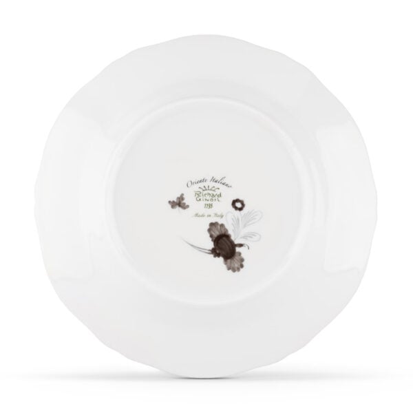 Ginori 1735 Oriente Italiano Albus Flat Dessert Plate back | Kneen & Co