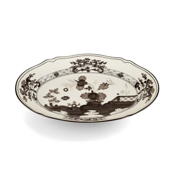 Ginori 1735 Oriente Italiano Oval Flat Platter in Albus | Kneen & Co
