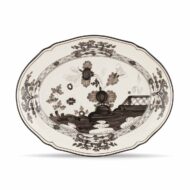 Ginori 1735 Oriente Italiano Oval Flat Platter in Albus