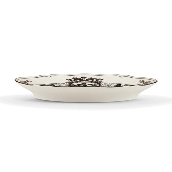 Ginori 1735 Oriente Italiano Oval Flat Platter in Albus | Kneen & Co
