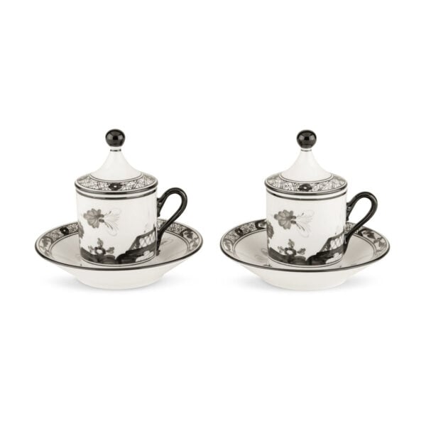 Ginori 1735 Oriente Italiano Albus Coffee Cup – Set of 2 | Kneen & Co