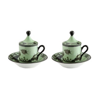 Ginori 1735 Oriente Italiano Bario Coffee Cup – Set of 2 | Kneen & Co