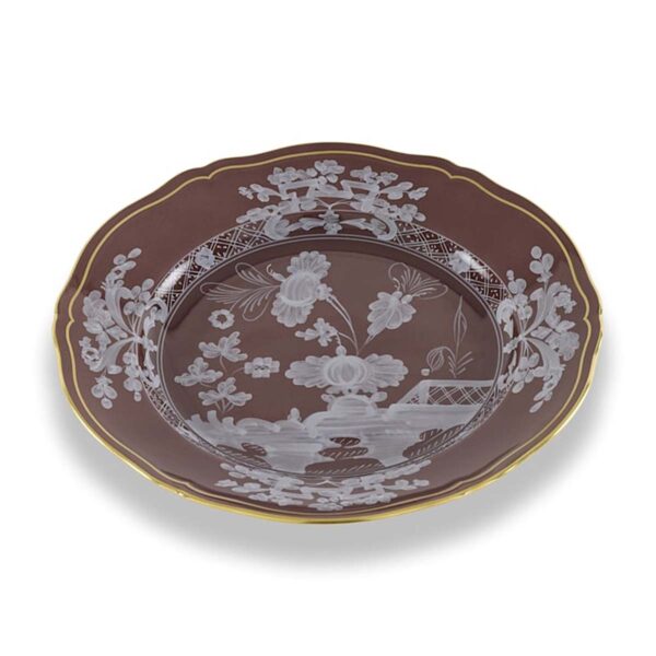 Ginori 1735 Oriente Italiano Castagna Dessert Plate | Kneen & Co