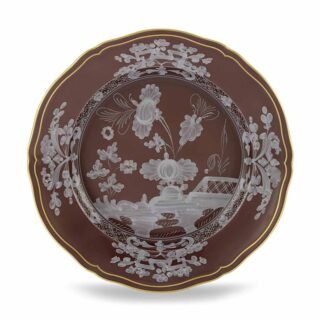 Ginori 1735 Oriente Italiano Castagna Dessert Plate | Kneen & Co