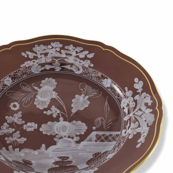 Ginori 1735 Oriente Italiano Castagna Dessert Plate | Kneen & Co