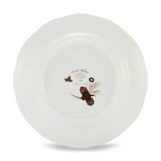 Ginori 1735 Oriente Italiano Castagna Dessert Plate | Kneen & Co