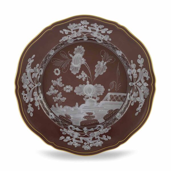 Ginori 1735 Oriente Italiano Castagna Dinner Plate | Kneen & Co