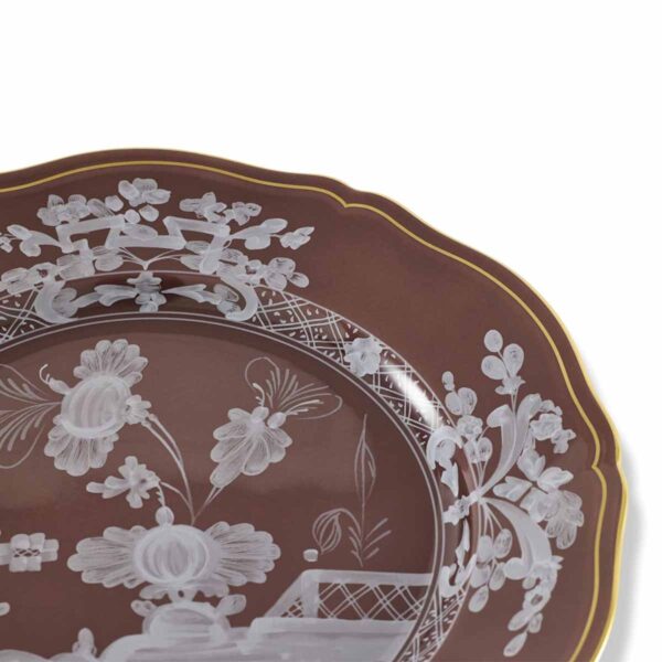 Ginori 1735 Oriente Italiano Castagna Dinner Plate | Kneen & Co