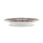 Ginori 1735 Oriente Italiano Castagna Dinner Plate shown on table | Kneen & Co