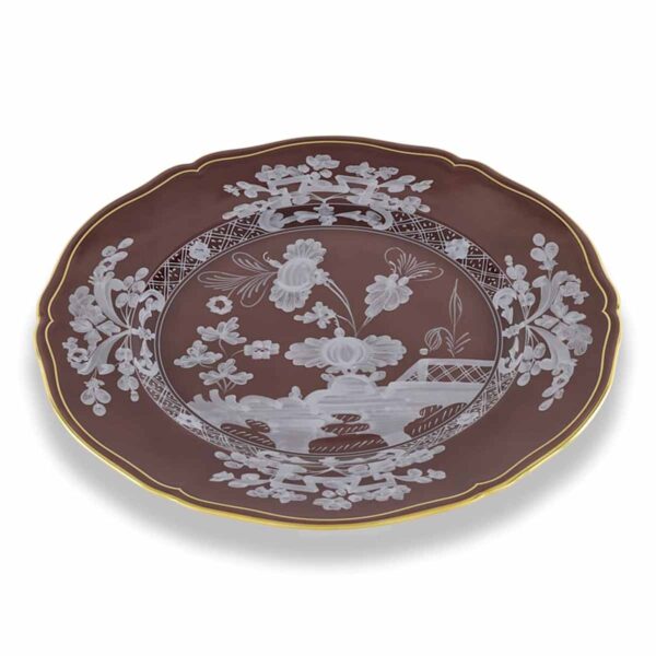 Ginori 1735 Oriente Italiano Castagna Charger Plate | Kneen & Co