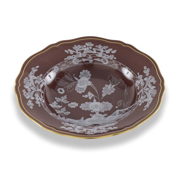 Ginori 1735 Oriente Italiano Castagna Soup Plate | Kneen & Co