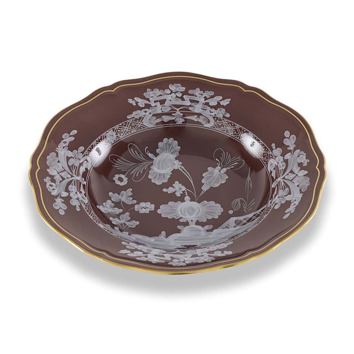 Ginori 1735 Oriente Italiano Castagna Soup Plate - Kneen & Co.
