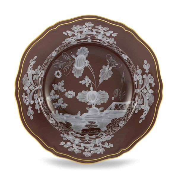 Ginori 1735 Oriente Italiano Castagna Soup Plate | Kneen & Co