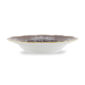 Ginori 1735 Oriente Italiano Castagna Soup Plate shown on table | Kneen & Co