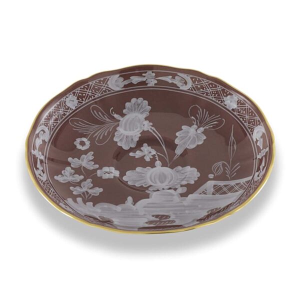 Ginori 1735 Oriente Italiano Castagna Coffee Saucer | Kneen & Co
