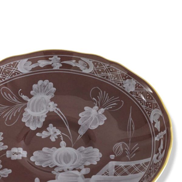 Ginori 1735 Oriente Italiano Castagna Coffee Saucer | Kneen & Co