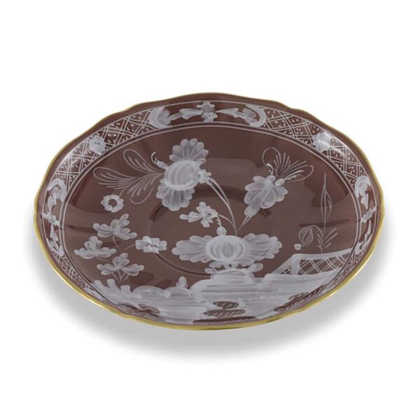 Ginori 1735 Oriente Italiano Castagna Tea Saucer | Kneen & Co