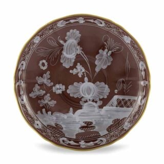 Ginori 1735 Oriente Italiano Castagna Tea Saucer | Kneen & Co