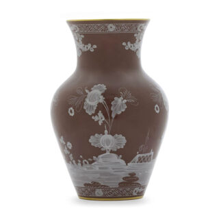 Ginori 1735 Oriente Italiano Castagna Ming Vase | Kneen & Co