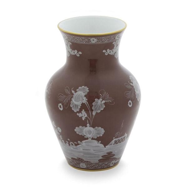 Ginori 1735 Oriente Italiano Castagna Ming Vase | Kneen & Co