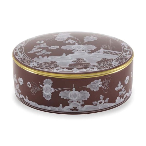 Ginori 1735 Oriente Italiano Castagna Trinket Box | Kneen & Co