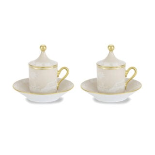 inori 1735 Oriente Italiano Meringa Coffee Cup – Set of 2 | Kneen & Co
