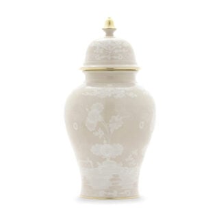 Ginori 1735 Oriente Italiano Meringa Large Potiche Vase | Kneen & Co