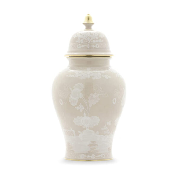GINORI-OrienteItal-MERINGA-016RG02-FA5356LX0380G00135700-1200x1200-100KB Ginori 1735 Oriente Italiano Meringa Large Potiche Vase | Kneen & Co