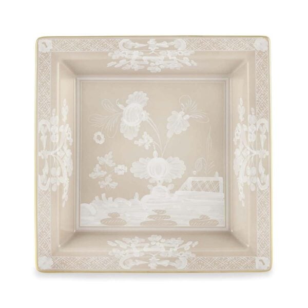 Ginori 1735 Oriente Italiano Meringa Squared Vide Poche | Kneen & Co
