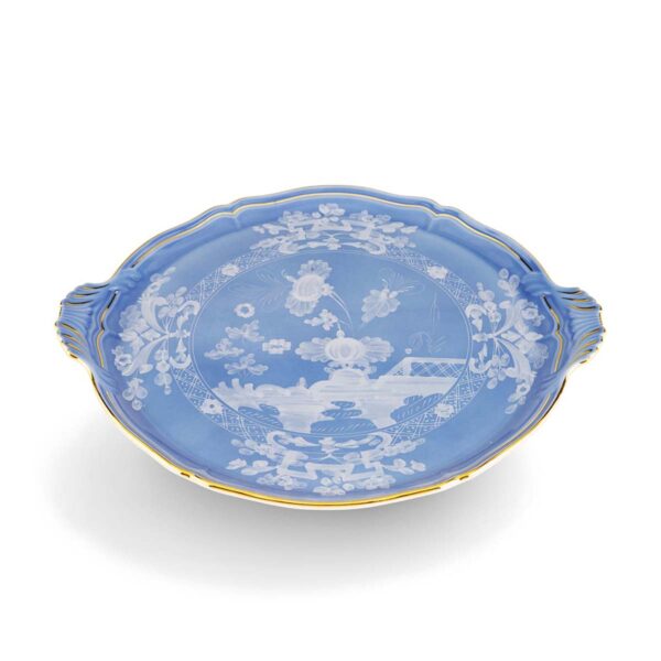 GINORI-OrienteItal-PREVINCA-003RG00-FCT910010305G00124400-1-1200x1200-100KB Ginori 1735 Oriente Italiano Pervinca Cake Plate | Kneen & Co